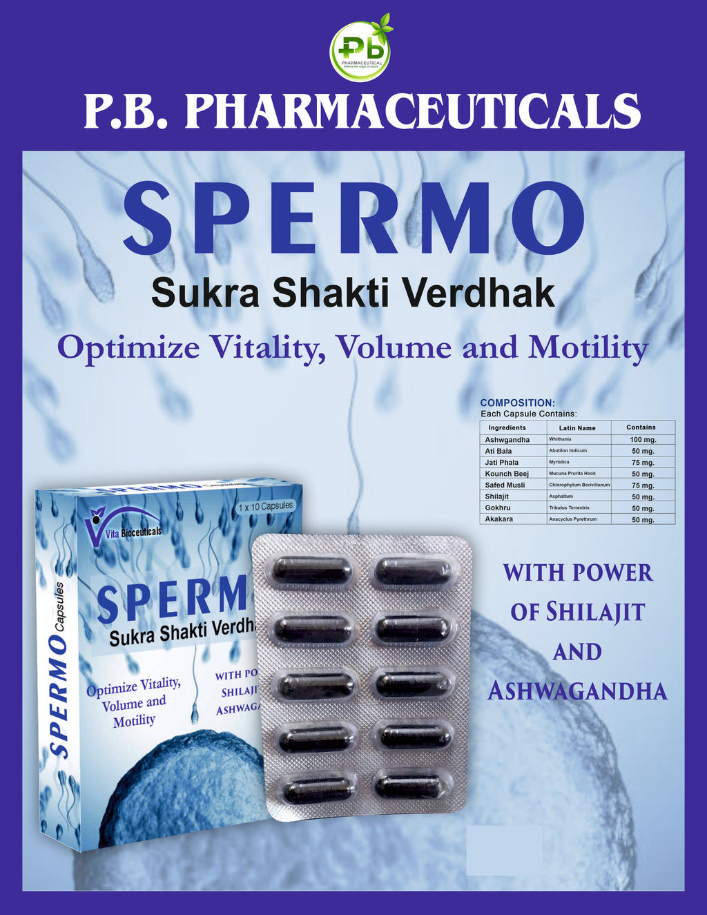 Spermo Capsules – Natural Vitality & Performance Booster | Free Tila Oil
